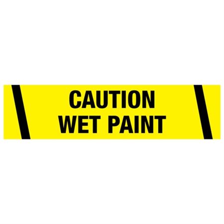 Caution Wet Paint Barricade Tape